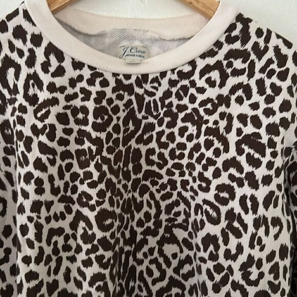 J. Crew Leopard Sweatshirt EUC - Picture 3 of 4